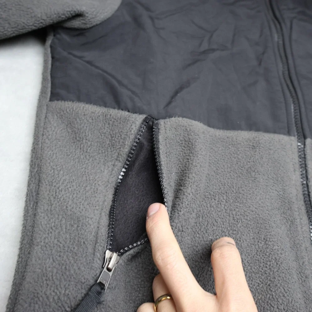 North Face Jacket Boys Large Black Denali Polartec Fleece Recycled Outdoor Fall‎